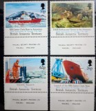 Teritoriul antarctic britanic 1991 vapoare James Clark Ross in Antarctica,cercetare științifică, serie 4v neștampilată