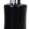 Suport sapun lichid, Recipient, Dispenser, 7.5 x 12.8 cm H totala 18 cm, negru