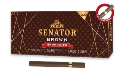 Tuburi Tigari Senator Xtra Brown (24 mm) 200 foto