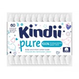 Betisoare de urechi, Kindii Pure Baby, 60 buc