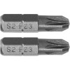 Yato Biti 25mm PZ3, 1/4&quot;, Otel S2, Pozidriv - Set Profesional Surubelnite