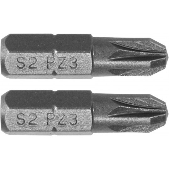 Biti de 25 mm 1/4&amp;quot; cu cap Pozidriv PZ3 Yato