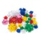 Set Accesorii Creatie, 30 Bucăți, Pompon, Multicolor, Tinsel Argintiu