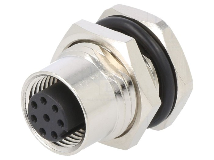 Conector soclu M12 mamă IPX7