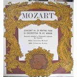 Disc vinil, LP. CONCERT NR.20 PENTRU PIAN SI ORCHESTRA IN RE MINOR-MOZART SCHUMANN-256549