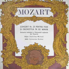 Disc vinil, LP. CONCERT NR.20 PENTRU PIAN SI ORCHESTRA IN RE MINOR-MOZART SCHUMANN