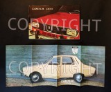 DACIA 1300 Lot Publicitate anii 1970 &ndash; Catalog RAR 24+20 pag A4 si Pliant-Poster publicitar 58x23cm Advertising Marketing Reclama Export Lb. Franceza