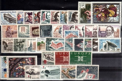 C5012 - Franta 1963 - lot timbre nestampilate MNH,anul complet foto