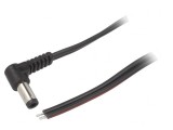 Cablu Alimentare DC 5,5/2,5 Negru 0,5m 2x0,75mm2
