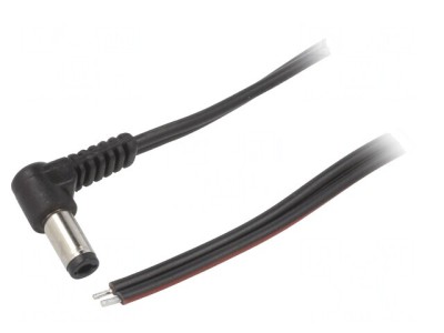 Cablu Alimentare DC 5,5/2,5 Negru 0,5m 2x0,75mm2 foto