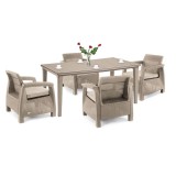 Set de mobilier de grădină Corfu Duo cu masă Futura pentru cappuccino, Curver