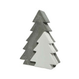 Cumpara ieftin Brad decorativ - Concrete Tree with Smaller Tree - Grey | Kaemingk