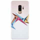Husa silicon pentru Samsung S9 Plus, Abstract Minimalistic Colors Triangles