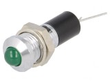 Lampă LED Verde 24VDC &Oslash;8mm pentru PCB