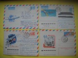HOPCT PLIC S NR 930 SET 4 PLICURI-AVION /AVIOANE / AVIATIE - RUSIA -CIRCULAT