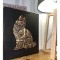 Tablou din Lemn &ndash; Design Artistic Pisică 3D