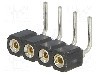 Conector 4 pini, seria {{Serie conector}}, pas pini 2.54mm, CONNFLY - DS1002-01-1*4R13-JK