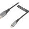 Cablu USB Lightning 0.5m Negru