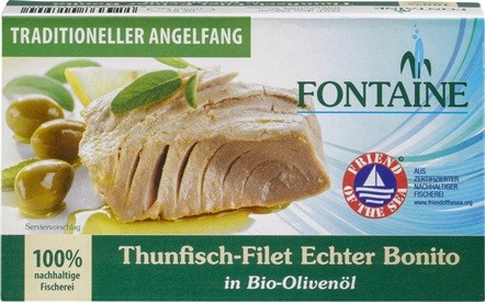 File de Ton in Ulei de Masline Bio 120gr Fontain