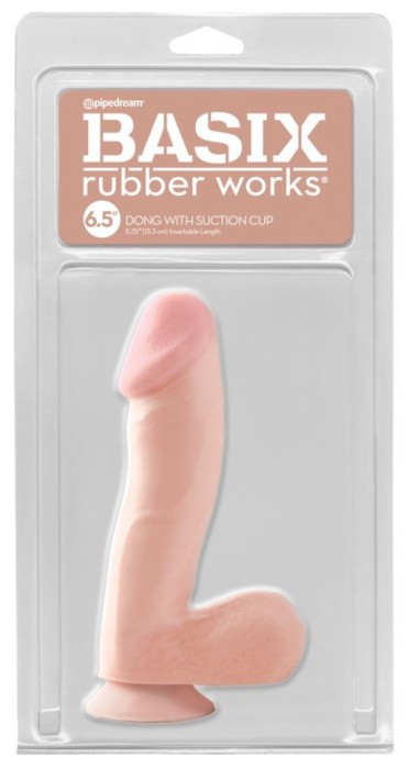 Dildo realist cu ventuza Dong with Suction Cup 6,5&quot;- Dildo19 cm (inserabil