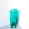 Vaza cased cristal, culoare egyptian teal, suflată manual &icirc;n mulaj - design Anu Pentik, Pentik Finlanda