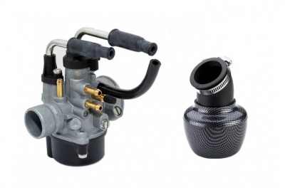 Carburator + Filtru Aer Scuter PowerSports 80cc - Soc Manual - Racire Apa foto