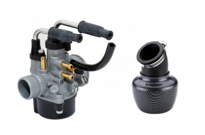 Carburator + Filtru Aer Scuter CPI Aragon 49cc 50cc - Soc Manual - Racire Apa