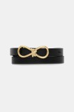HUGO curea de piele culoarea negru, 50554103