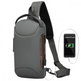 Cumpara ieftin Geanta de Umar sau de Mana pentru Barbati, Borseta Crossbody &ndash; Multifunctionala, Sistem Anti-Furt, Compartimente Multiple, Impermeabila, Design Ergono