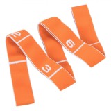 Banda Elastica Fitness Portocalie 88cm x 4cm: Pilates, Yoga, Abdomen, Picioare, Spate - Antrenament Acasa/Sala