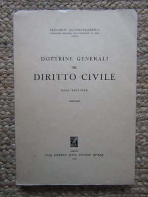 Dottrine generali del diritto civile - Santoro Passarelli Francesco foto