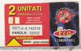 bnk card Cartela 2 unitati de comunicare ECO