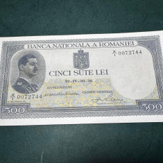 Bancnota Romania 500 Lei 19 Aprilie 1936