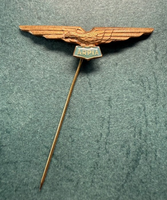 Pin insigna Arpa RSR Asociatia Romana pentru Propagarea Aviatiei
