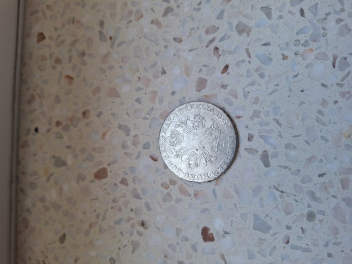 1/2 kronenthaler 1763, argint