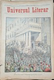 Revista Universul Literar nr.12/1897 pe coperta demonstratie populara in fata palatului Regal din Atena