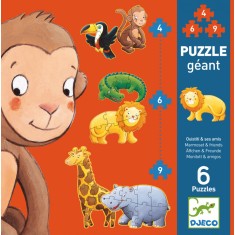 Puzzle gigant Djeco animale salbatice