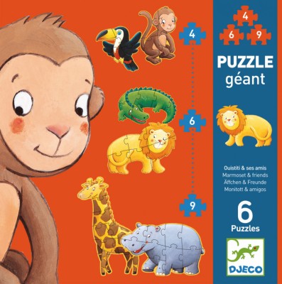 Puzzle gigant Djeco animale salbatice foto