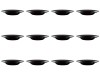 Set 12 Farfurii Adanci Paste Negre Opal 28.5cm Vervo.ro - Vesela Rezistenta, Eleganta, Profunde, Moderne