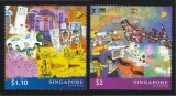 Singapore 2011 - Desene de copii, serie neuzata, timbre de dimensiuni foarte mari