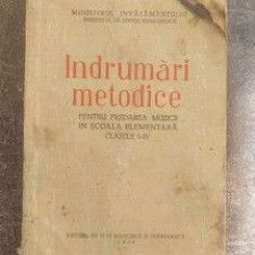 Indrumari metodice pentru predarea muzicii in scoala elementara clasele 1-4