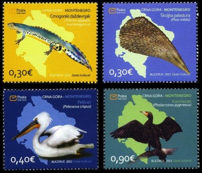 MUNTENEGRU 2011, Fauna, serie neuzata, MNH foto