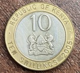 C50 - Moneda foarte veche - Kenya - 10 shillings - 2005