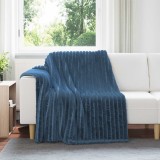 vidaXL Pături de aruncat 6 pcs Albastru marin 200 x 150 cm Molton 42016882