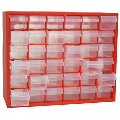 Organizator de perete Strend Pro SBx3045, 36 sertare, 40,5x30,5x65 cm, max. 25 kg