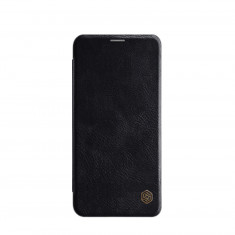 Husa Telefon Nillkin, LG V40 ThinQ, Qin Leather Case, Black