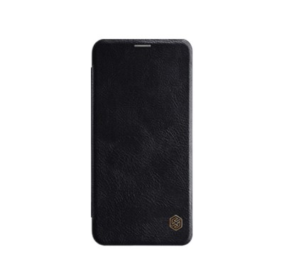 Husa Telefon Nillkin, LG V40 ThinQ, Qin Leather Case, Black foto