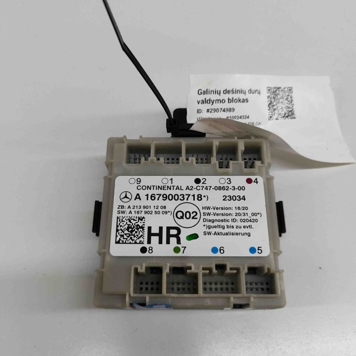 Modul de control ușă dreapta spate MERCEDES-BENZ EQC 2023 OEM: A1679003718,A2139011208,A1679025009,A2C7470862300 29074989