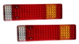 Cumpara ieftin Set 2 Lampi Stop Spate LED Camion Remorca 24V, 47x13x7 cm, Semnalizare, Frana, Pozitie, Ceata, Marsarier