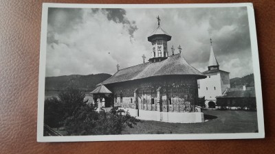 Carte postala, Manastirea sucevita, perioada interbelica foto